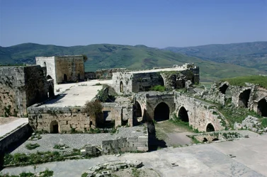 View of the Castle of Krak des Chevaliers from the Dungeon, built c.1143